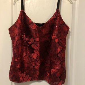Red Beaded Camisole top